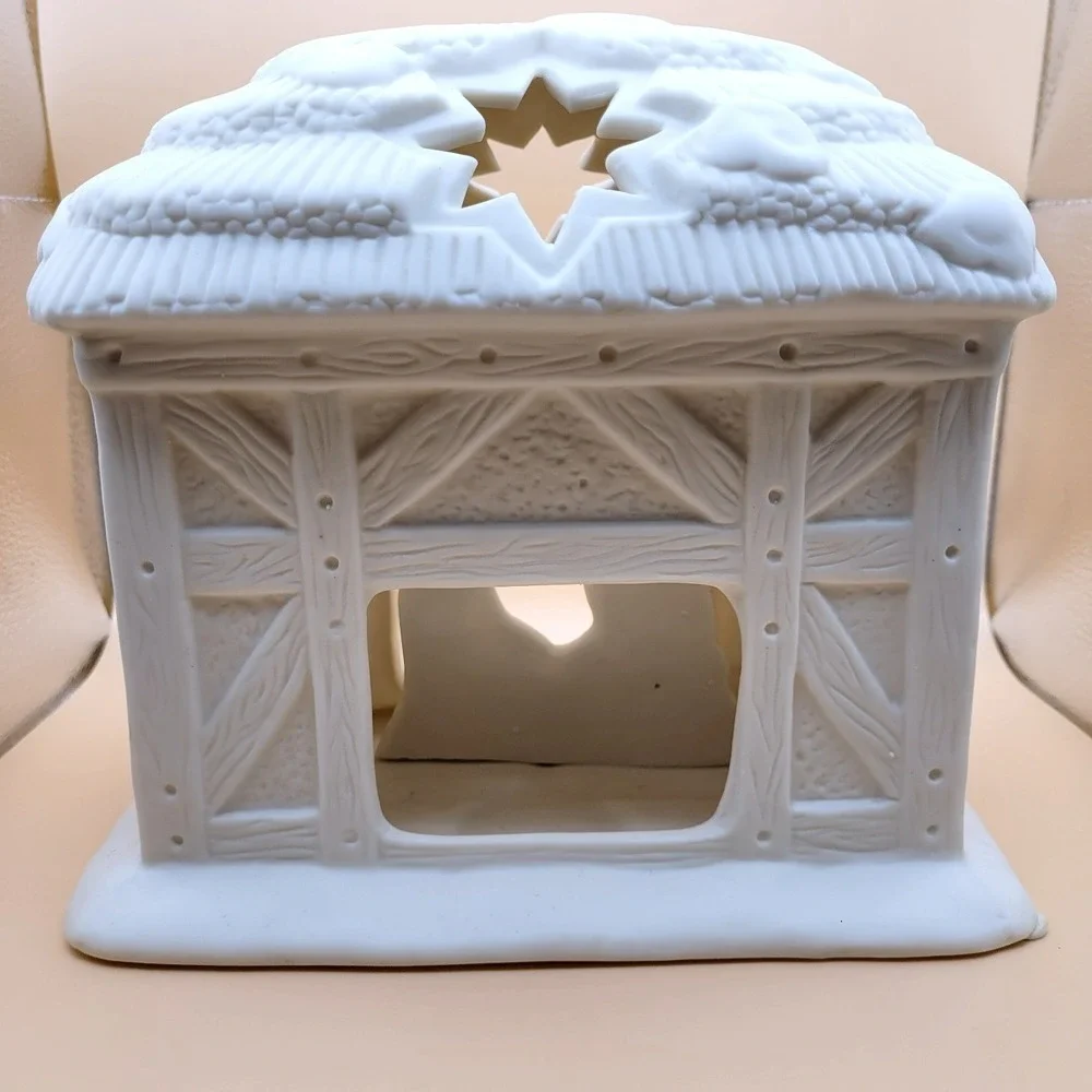 PartyLite Porcelain Nativity‎ Tealight Candle Holder 'O Holy Night' - Picture 4 of 10
